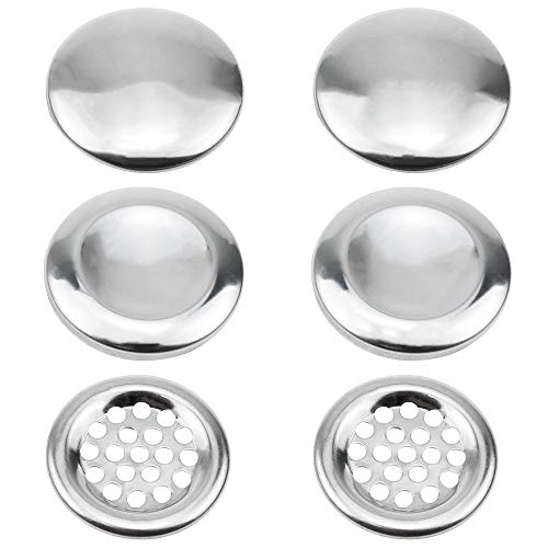 TXErfolg Anillo de Desbordamiento para Fregadero Tapa de Desbordamiento de Acero Inoxidable Tapa de Desbordamiento para Lavabo Anillo de Desbordamiento para Baño Cocina 9 Piezas