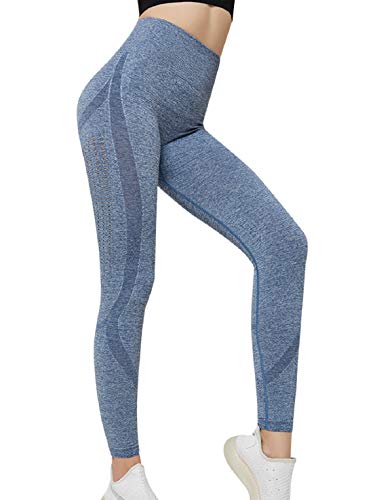 Voqeen Gym Legging Fitness para Mujer Mallas Yoga Mujer Pantalon Yoga Huecos Ropa Deportiva Mujer