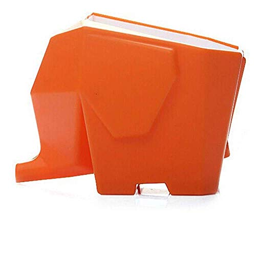 Wencaimd Escurridor de Cubiertos Estantes Elefante Forma Lavabo Organizador Cepillo Dientes Tenedor y Cuchara Palillos Estantería Almacenamiento para en Maceta Plantas Pluma Cepillo Vajilla - Naranja