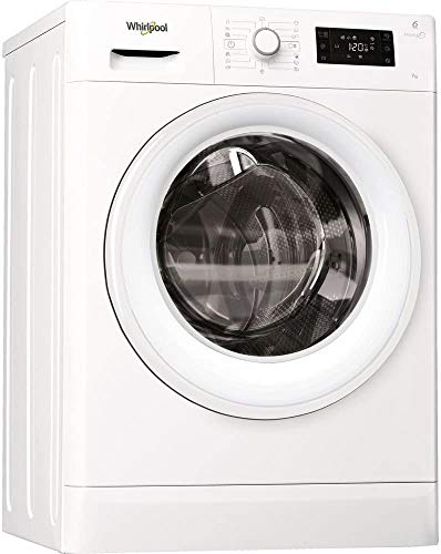 Whirlpool FWSG71253W Independiente Carga frontal 7kg 1200RPM A+++ Blanco - Lavadora (Independiente, Carga frontal, Blanco, 1,2 m, Frío, Caliente, 7 kg)