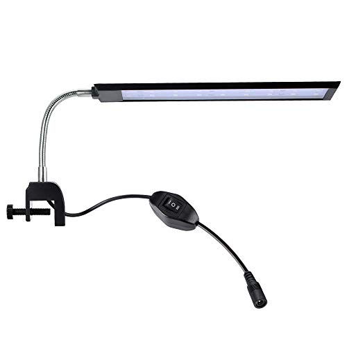 Winbang Luz de Acuario, Luz para Pecera, Clip de pecera LED con Brillo de luz Ajustable con Carcasa de aleación de Aluminio Tubo Suave Flexible 7W / 10W (10W,27-LED)