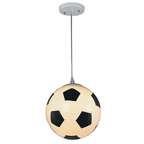 Wonderlamp W-A000118 Lámpara de techo infantil futbol, Color Blanco