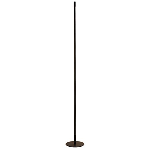 XMYX Lámpara de Pie LED Regulable, Lámpara de Suelo Moderna con Control Remoto, Lámpara Vertical Negra Minimalista para Sala de Estar Dormitorio Oficina Lámparas de Pie Lámpara de Metal,120cm