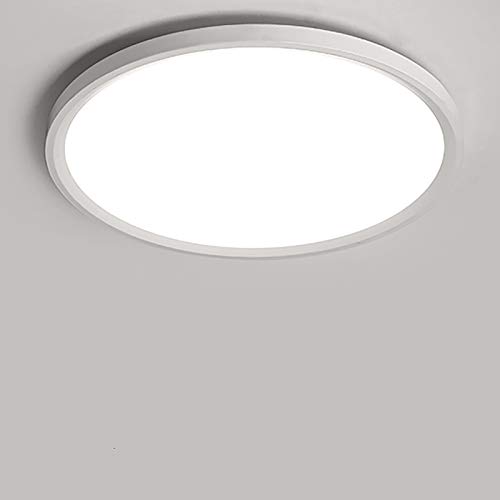 Yafido LED Lámpara de Techo Moderna 28W Plafón Led Redonda Ultra Delgado Downlight Blanco Natural 4500K 2520LM adecuada para Cocina Balcón Dormitorio Corredor Sala de Estar Ø30cm