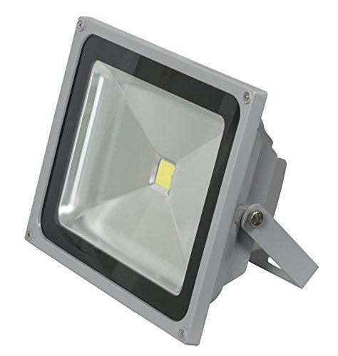 ALPHA DIMA Foco LED 50W IP65 Foco Exterior Resistente al Agua Luz Luz focos Foco Exterior Jardín Foco Blanco Cálido Luz Blanca Cálida Exterior Gris Trabajo Lámpara Foco