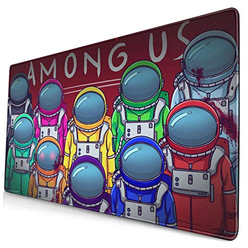 Among Us - Alfombrilla de ratón con diseño de anime (15,8 x 29,5 pulgadas)