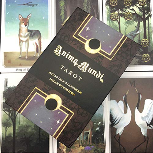 Anima Mundi Tarjetas De Tarot, Tarot Hoja 78 con La Guía del Libro Naturaleza Oculta Adivinación Carta De Destino Juegos De Mesa Dorado Origen Oracle Juego De Cartas