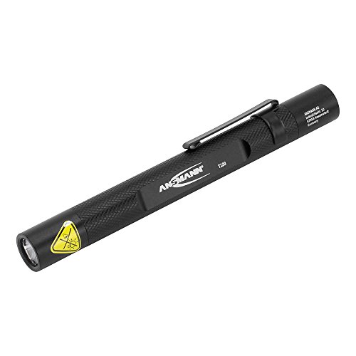 ANSMANN Linterna bolígrafo FUTURE T120 - Linterna LED ideal tanto para exterior como para profesionales - Con 130 lúmenes - Negro