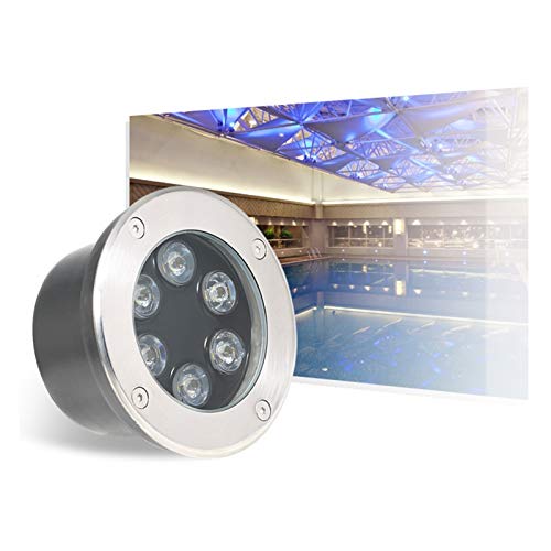 ASPZQ Luz LED Enterrada para Jardín IP67 LED Subterráneo Luces Empotradas para Escaleras AC85-265V para Pathway Patio Jardín Puente Iluminación Paisaje [Clase Energética Decoración navideña