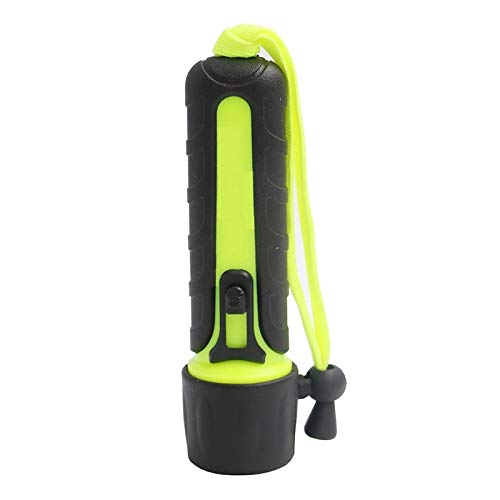 BaoYPP Linterna de Buceo 10 Metros de Buceo bajo el Agua 1200lm Q5 LED LED Impermeable Flashlight antorcha Lámpara Linterna con la Cuerda de la Cola Portátil y Duradero