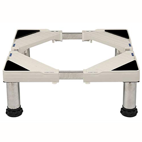 Base móvil multifuncional Base móvil - 24cm universal Rodillo Lavadora Nevera Base del soporte del Frigorífico Lavadora Trolley Soporte de montaje conveniente Para lavadora refrigerador y secador.