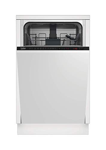 Beko DIS26021 lavavajilla Totalmente integrado 10 cubiertos A++ - Lavavajillas (Totalmente integrado, Metálico, Negro, LCD, 10 cubiertos, 47 dB)