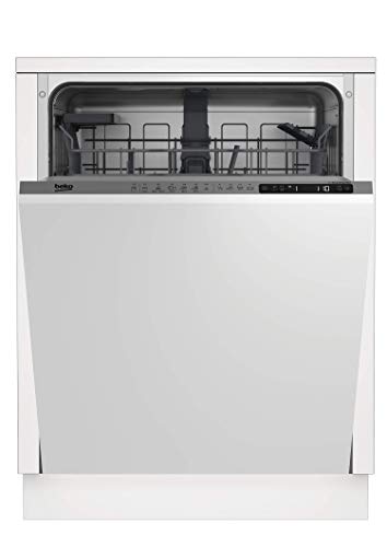 Beko DIT26420 lavavajilla Totalmente integrado 14 cubiertos A++ - Lavavajillas (Totalmente integrado, Tamaño completo (60 cm), Gris, LCD, Canasta, 14 cubiertos)