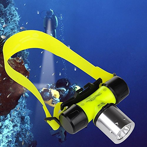 BIGMAC Linterna recargable Cree L2 impermeable para buceo, natación, senderismo, camping, caza, pesca, linterna de cabeza de 1200 lúmenes