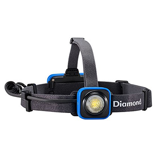 Black Diamond Linterna de cabeza para senderismo / Recargable por USB, máx. 200 lúmenes, Azul