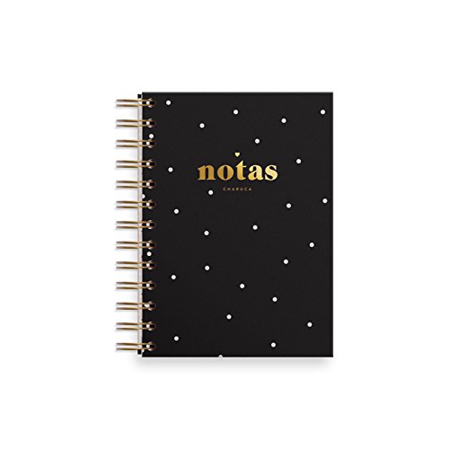 Charuca A601 - Cuaderno mini, A6, color negro