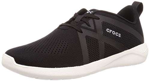 CROCS LiteRide Modform Lace M, Zapatillas Tiempo Libre y Sportwear Hombre, Multicolor (Black/White), 43 EU