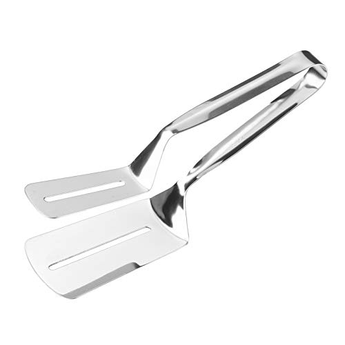 Decdeal Pinzas para Alimentos de Acero Inoxidable,para Filetes Fritos,Pinza para Filetes de Cocina Casera,Utensilios para Barbacoa