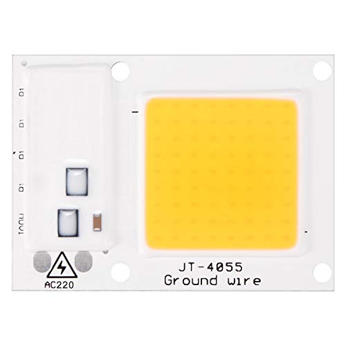 Donpow Chip LED, 220V 30W Cuentas Blanco cálido COB Chip Smart IC Driver Lámpara DIY Focos Proyector COB Lámpara de integración (10 Pack) (1 Pack)