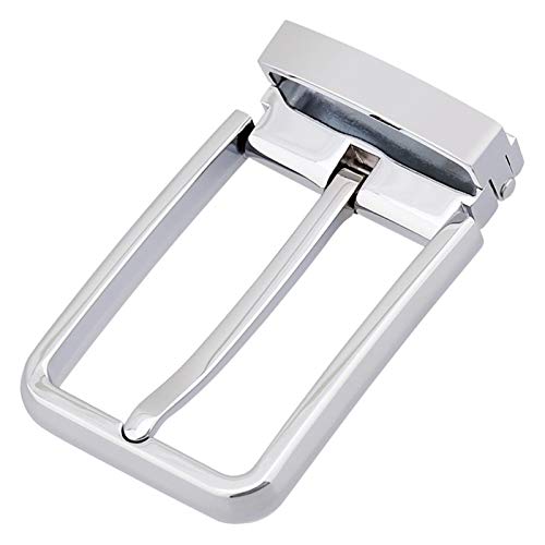 DSJTCH Cinturón de Cuero Natural sin Hebilla DIY Montaje Uso en Ambos Lados Cinturón de Negocios para Hombres Cinturón de Traje de Hebilla de Metal Duro (Belt Length : 1pcs, Color : Chrome)