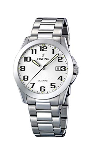 Festina Reloj Analógico para Mujer de Cuarzo con Correa en Acero Inoxidable F16376/7