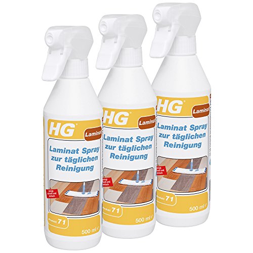 HG Espray laminado para limpieza diaria (3 unidades de 500 ml) – es un spray laminado para una limpieza rápida y sin esfuerzo.