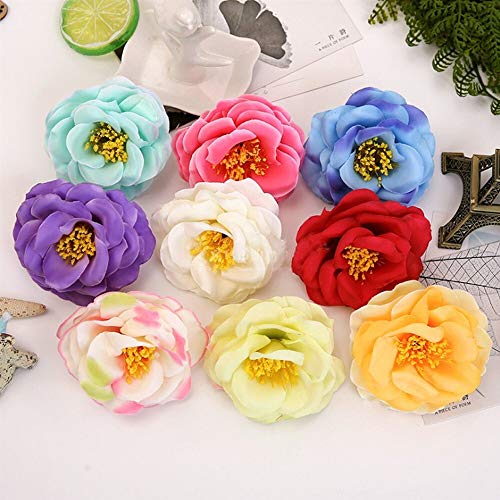 KEMEILIAN 5/10 unids Flores Falsas para Scrapbooking Accesorios Nupciales de Boda Liquidación Seda Peony Stamen Decoración para el hogar Flores Artificiales Barato (Color : 2, Size : 5 Pieces)