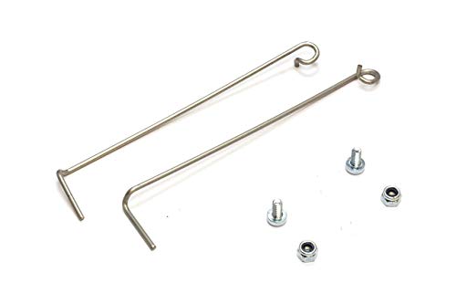 Kit de muelles para puerta lavadoras de carga superior, aptos para Whirlpool, Ignis, Bauknecht, cód. referencia:: 481209498005.