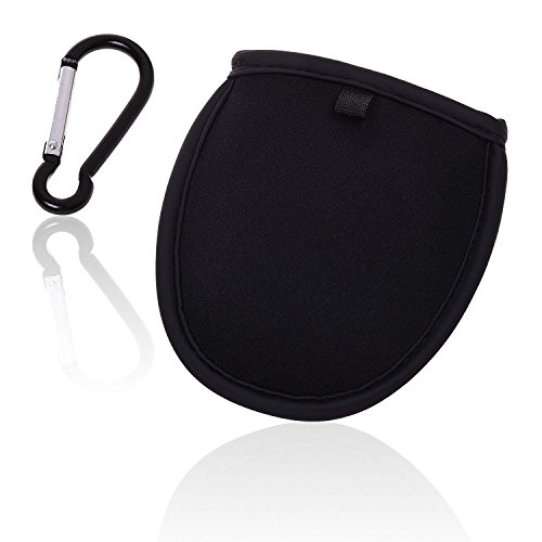 KOSTOO Bolsa de limpieza para pelotas de golf, bolsa de lavadora de pelota de golf portátil, arandela de bola de bolsillo con clip