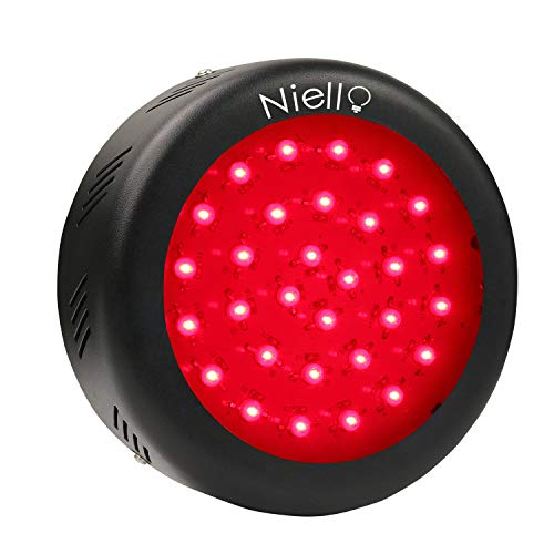 La lámpara de cultivo UFO 150w LED, toda la lámpara de cultivo LED de color rojo oscuro, 660nm Full Red Spectrum Light Light para floración, fructificación, mejora del espectro