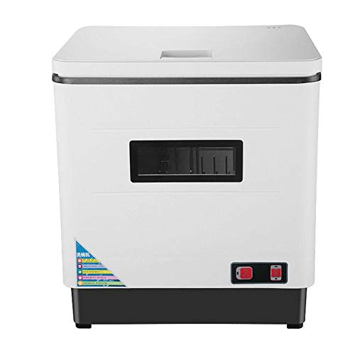 Lavavajilla Automático Independiente de Encimera 6 Cubiertos 2000W Spray Rotativo UV + Alta Temperatura + Temperatura Media Secado Fácil de Usar 42 * 38 * 46cm