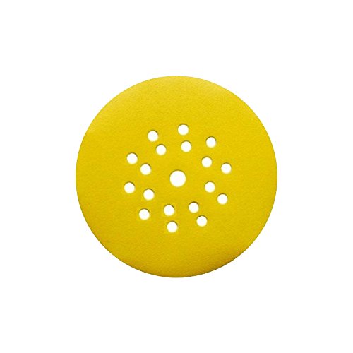 Leman Unidades Disco Velcro para Lijadora Tipo Girafa, Amarillo, 225Mm