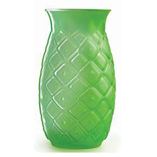 Libbey - Tiki Pineapple - Vaso de piña - Vaso de cóctel - Vaso de zumo - Verde lima neón - 1 pieza - 500 ml - Apto para lavavajillas