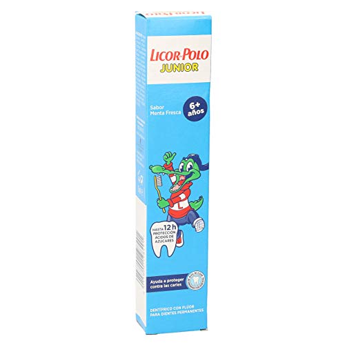 LICOR DEL POLO Junior pasta dentífrica menta +6 años tubo 75 ml