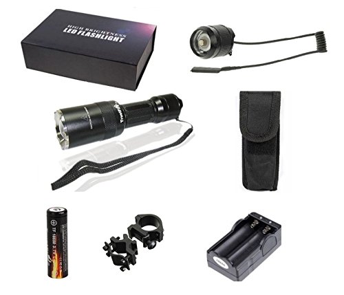 Linterna Trustfire Z6 ZOOM - 1 Led CREE XML-T6-1300lm (Kit Nº3 (Kit completo de linterna))