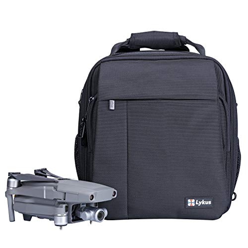 Lykus M1 Mochila para dji Mavic 2 Pro/Zoom, Mavic Air 2 y Mavic Mini, Perfectamente Adecuada para Guardar el Fly More Combo, 4 en 1 Mochila/Maletín/Bolso de Hombro/Bolso de Mensajero