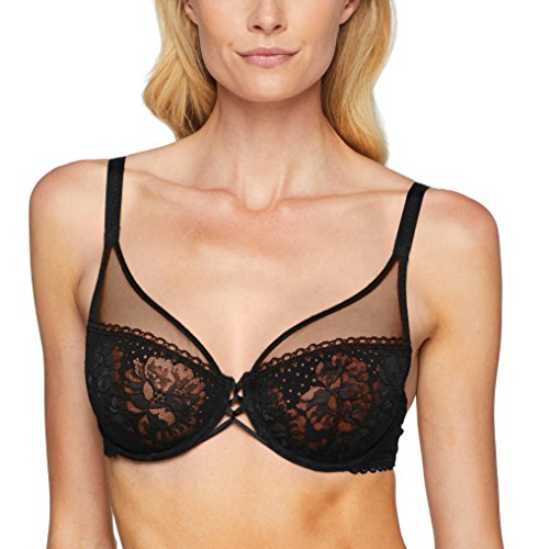 Maison Lejaby Dot Flowers Sujetador con Aros, Noir (Noir 04), 100B para Mujer