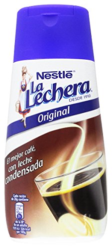 Nestlé La Lechera Leche condensada - Botella de leche condensada Sirve Fácil - Caja de 12 x 450 g