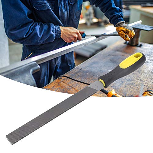 Pbzydu 【?????? ?? ???????】 Lima de Molino, Lima de Acero, Lima de Afilado para fábricas de(8-Inch Middle Tooth Flat File with Handle)