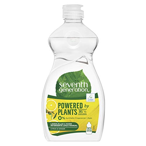 Seventh Generation - Cítrico Lavavajillas a Mano, sin fragancias sintéticas y colorantes - 500 ml