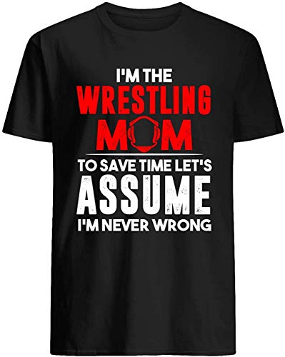 shuibei Micerice Wrestling Mom to Save Time T-Shirt