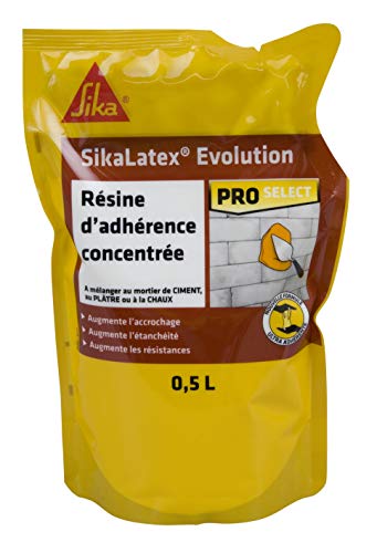 SikaLatex, Emulsión adhesiva para mortero o lechada de cemento, 500ml, Blanco