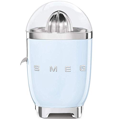 Smeg Exprimidor CJF01PBEU, 70 W, Acero Inoxidable, azul pastel