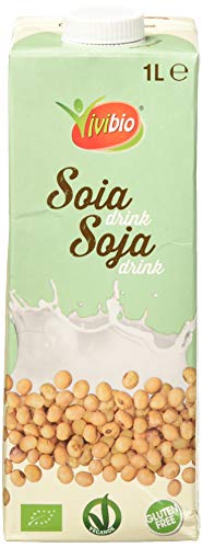 Vivibio Bebida de Soja natural BIO sin gluten - Vivibio - 1l (cja 6 uds - Total: 6 litros)