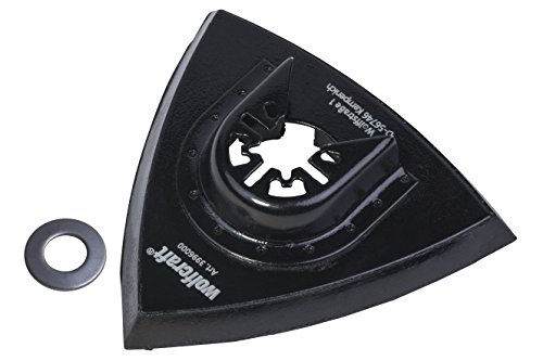 Wolfcraft 3996000 - Plato abrasivo adhesivo, triangular, para sierras vibratorias