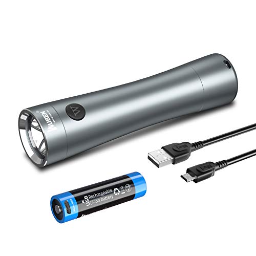 WUBEN C5 Mini linterna LED de bolsillo EDC Antorcha 700 lúmenes, IP65 a prueba de agua, luz de aluminio, batería recargable 14500, cola magnética, para caminar al aire libre