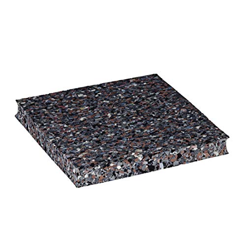 Xavax Alfombrillas antivibración (juego de 4 almohadillas antideslizantes de 10 x 10 cm, alfombrilla de goma para lavadoras y secadoras, base de goma antivibración), color gris