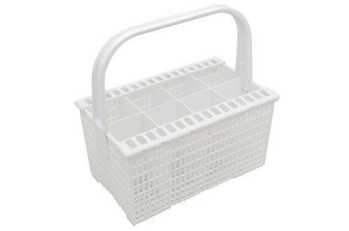 Zanussi - Cubertero para lavavajillas con asa y soporte para cuchillos, color blanco