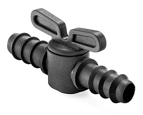 Abrisa Llave de paso para riego, Negro, 16 mm