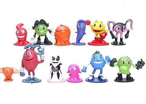 DHTOMC 12 unids/Lote Pac Man Figura de acción Pacman Xping